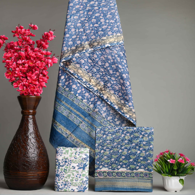Artisan Maheshwari Silk with Zari Trim Detailing