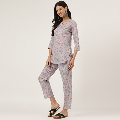 Stunning Taffy Pure Cotton Handblock Printed Women