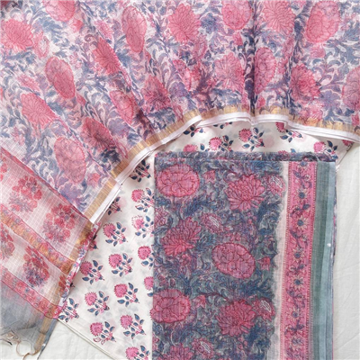 Soft Pure Kota Doria Suit for Summers