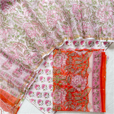 Elegant Kota Cotton Silk Suit with Dupatta