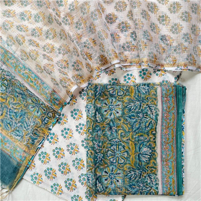 96 Raaz Kota Doria Suit with Dupatta