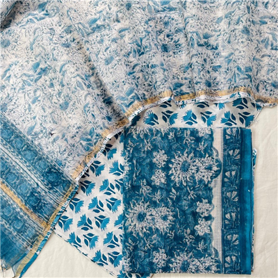 Lightweight Kota Doria Suit for Festive Wear