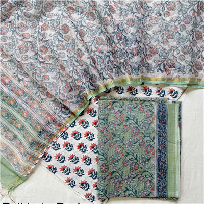 Multi-Colored Kota Doria Suit for Summer Days