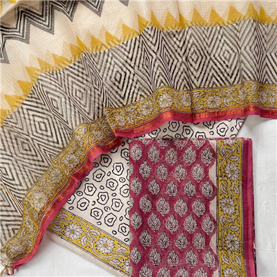 Summer Ready Kota Suit with Printed Design