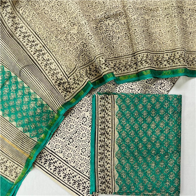 Authentic Kota Doria Silk Cotton Suit Set