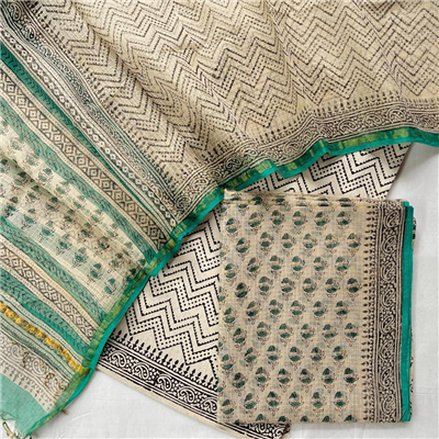 Multi Shade Kota Suit with Cotton Bottom