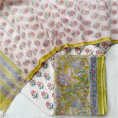 Graceful Kota Cotton Suit in Summer Colors