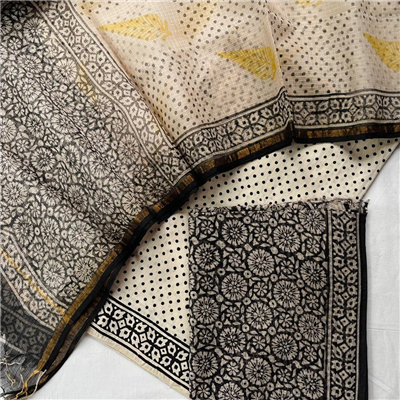 Pure Kota Silk Cotton Suit with Dupatta