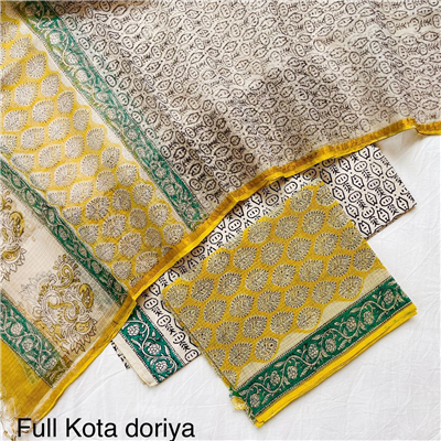 Beautiful Silk Cotton Kota Suit for Summers