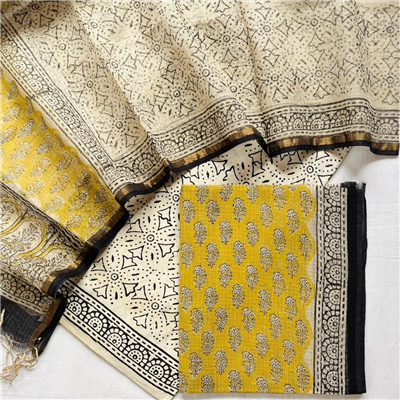 Classic Print Kota Doria Suit for Summer