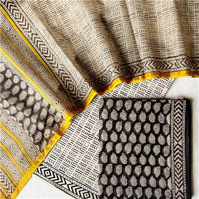 All-Season Kota Doria Suit in Silk Cotton