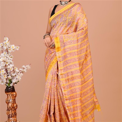 Silk Splendor Floral Paisley Saree