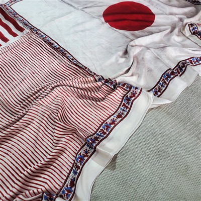 Crimson Bloom Modal Silk Saree - Traditional Elegance in Soft Fabric