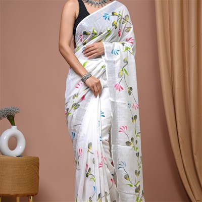 Linen Saree