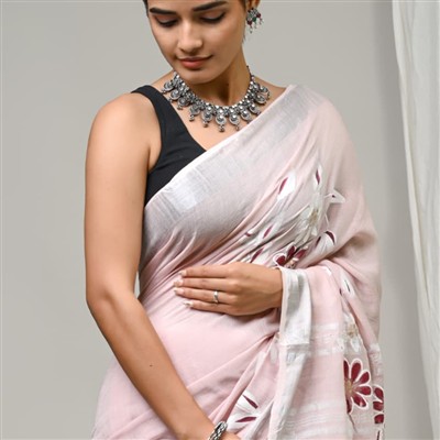 Linen Saree