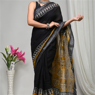 Linen Saree