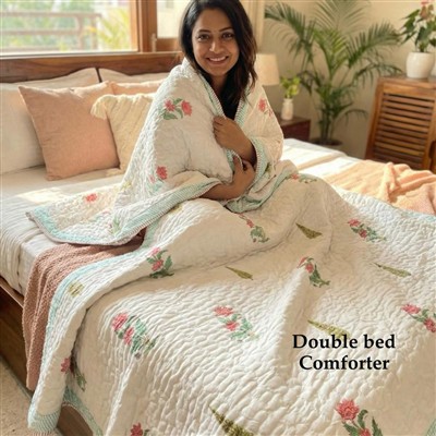 Floral Elegance Cotton Comforter