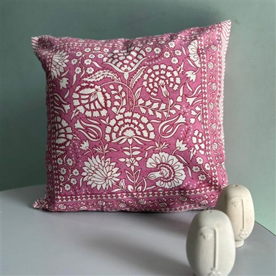 Blush Floral Reverie Cotton Cushion Covers