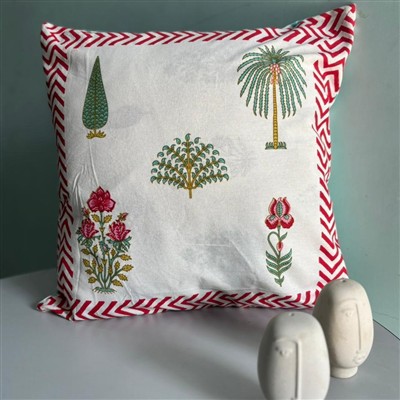 Emerald Tree Blossom Cotton Cushion Covers