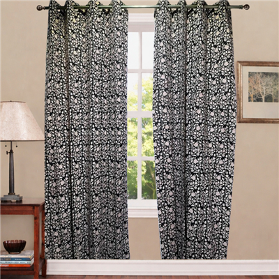 Blush Floral Delight Cotton Curtains