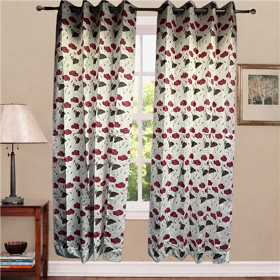 Whimsical Umbrella Clouds Cotton Curtains