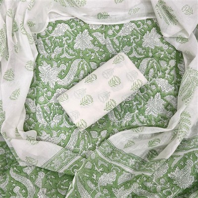 Verdant Paisley Cotton Suit Set