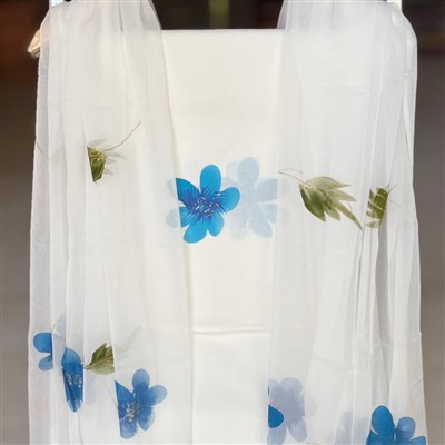 Cerulean Floral Cascade Cotton Suit Set