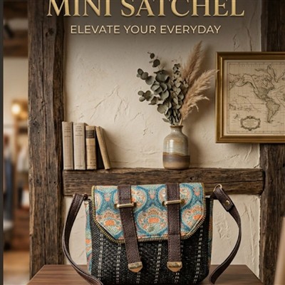 Coral Whimsy Double Compartment Sling Bag