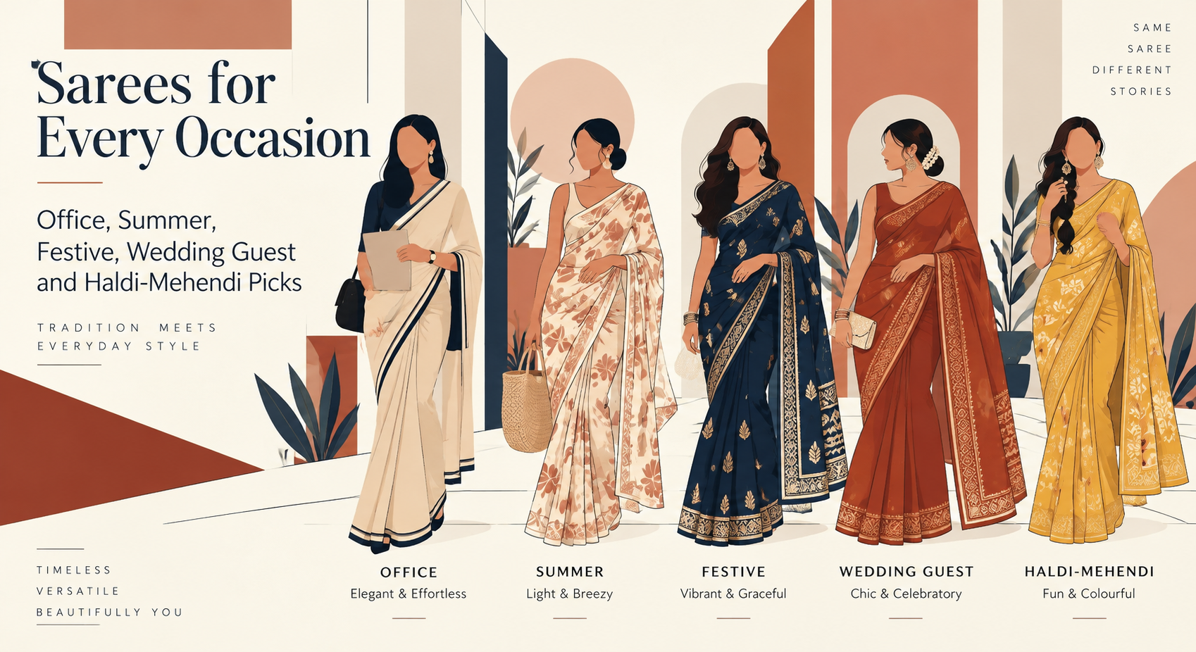 Sarees for Every Occasion: Office to Wedding | Blockart